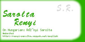 sarolta renyi business card